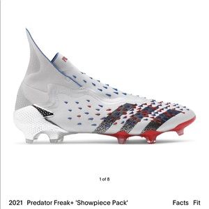 Adidas Predator Freak + FG ‘showpiece pack’ mens soccer cleats silver blue red